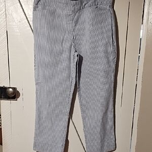 Hilary Radley NWOT Striped Pants - Blue And White, Cropped Size Large.